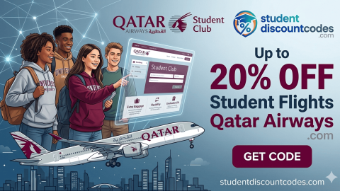 20% off Student Flights at Qatar Airways